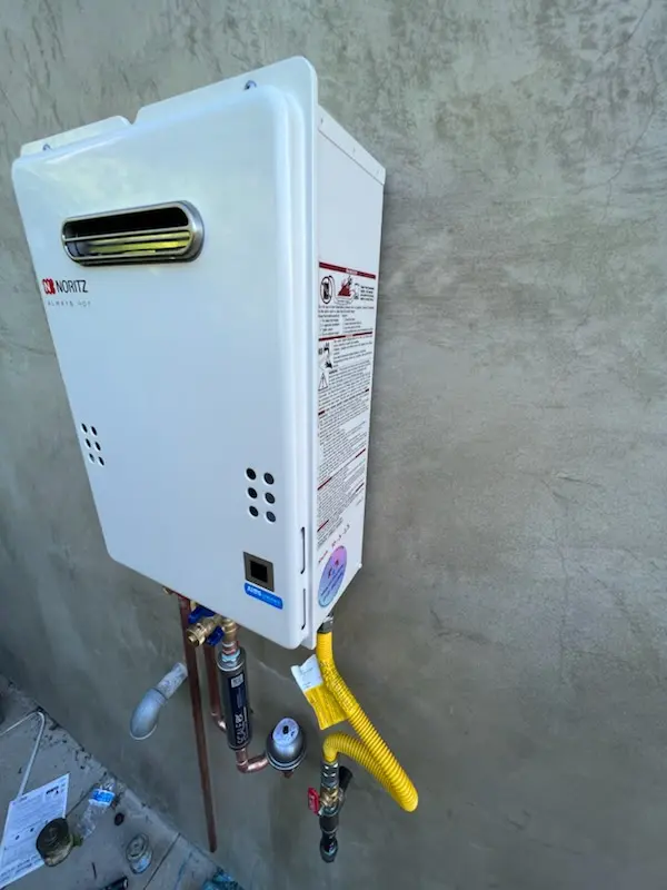 Tankless water heater installation for Rabbit Run homes